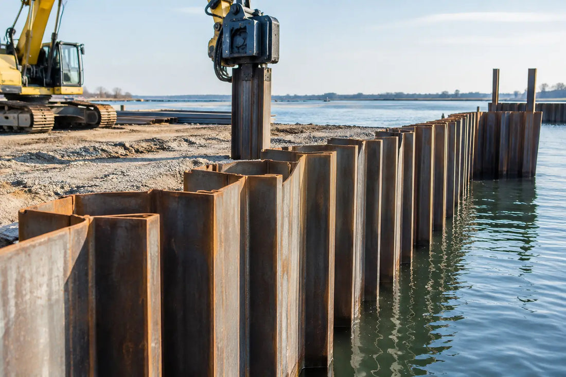 Tablestacas metálicas para contención y cimentación
