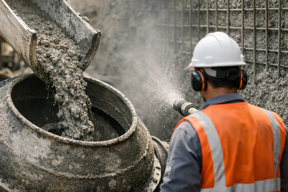 Cómo preparar concreto para shotcrete sin fallos