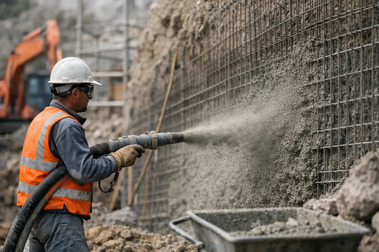 Cinco beneficios del concreto proyectado en obra