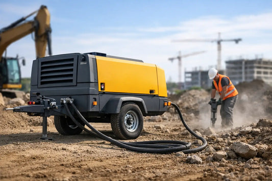Compresor de aire diésel para construcción
