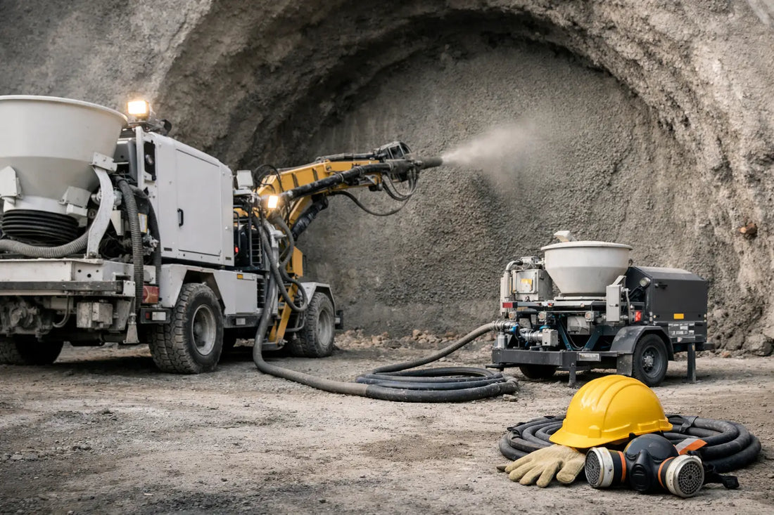 Equipos para concreto proyectado: qué elegir