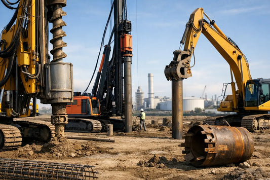 Equipos clave para cimentaciones industriales