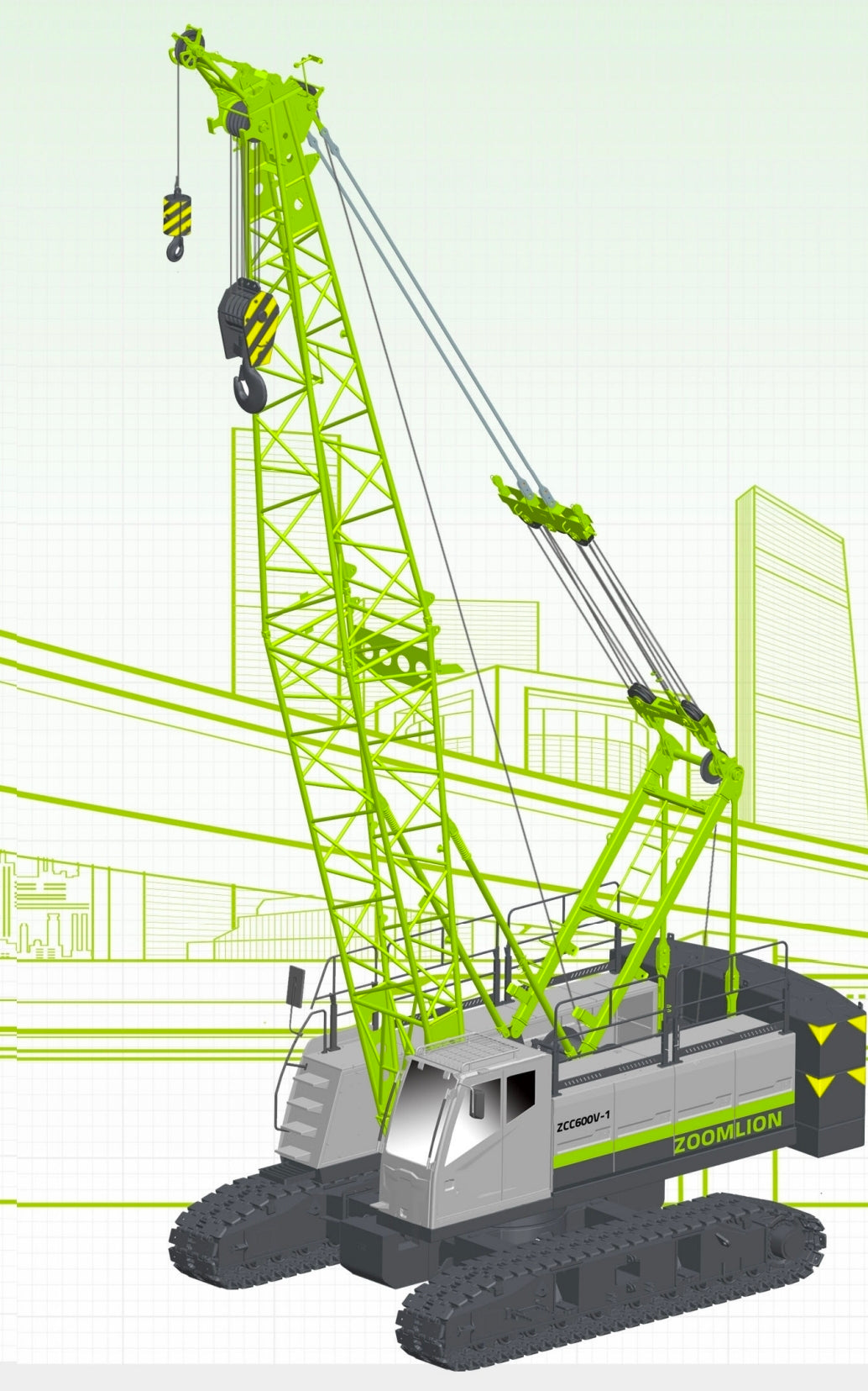 Grúa de celosía 60ton ZCC600V-1